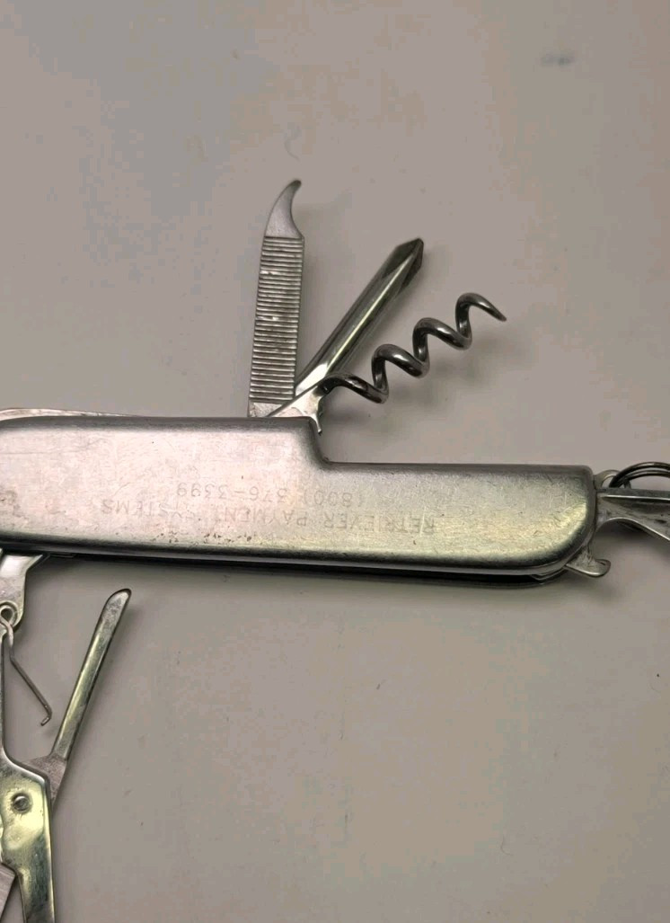 Vintage Stainless Steel Multi Tool Pocket Knife Swiss Type