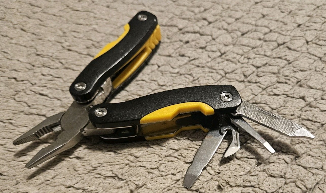 Lasky Multi Tool 9 Tools 2.75 Inches Long Yellow