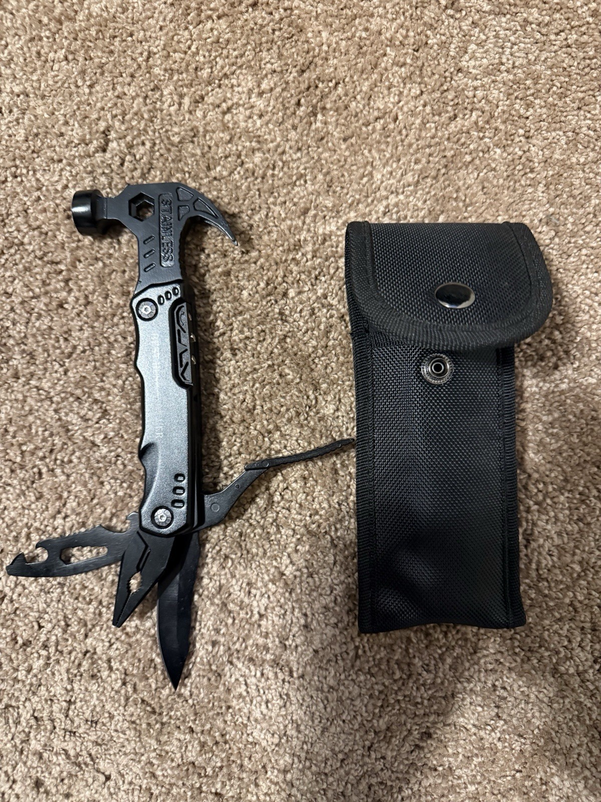 Hammer 12 IN 1 MULTITOOL Best Husband Ever EXCELLENT Condition W/ Case