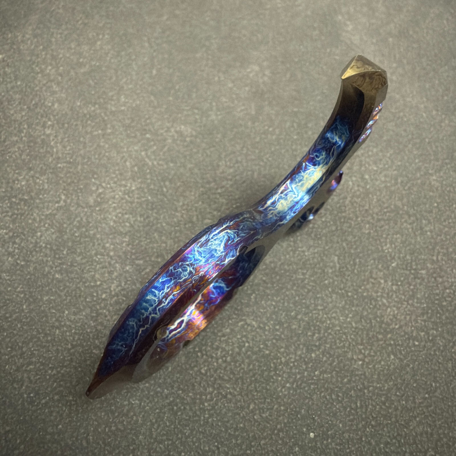 RIHE Design TC4 TITANIUM PRY Bar TOOL sickle EDC bottle opener-color