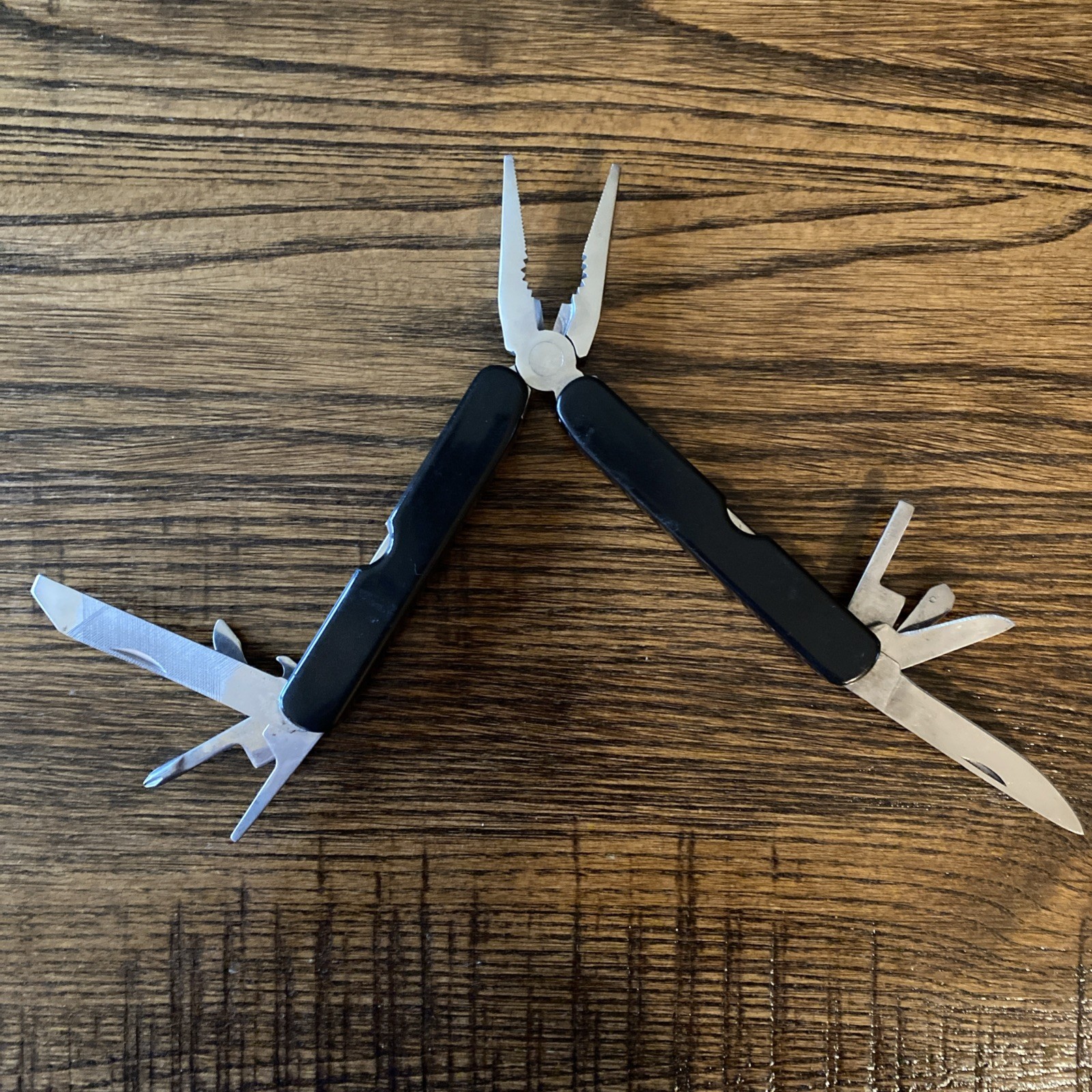 Multi-Tool Utility Pocket Knife Pliers File Ruler Screwdriver Bottle Opener