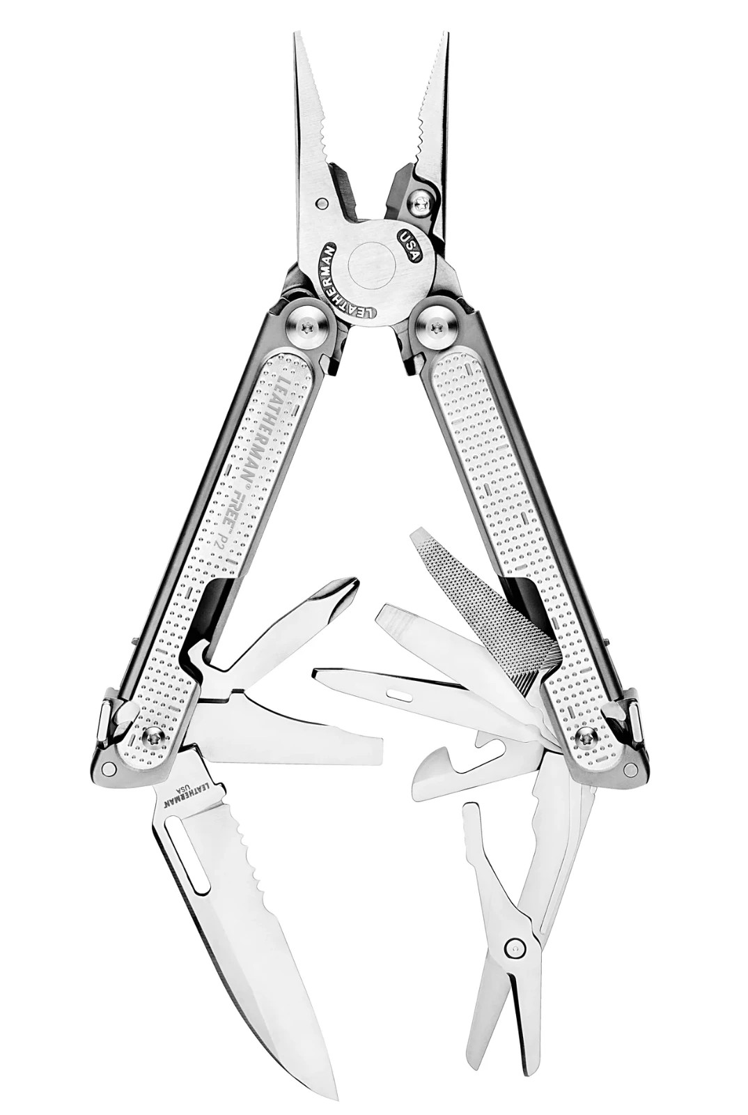New Sealed Discontinued Leatherman Free P2 Stainless Steel Multi-Tool w/ Sheath