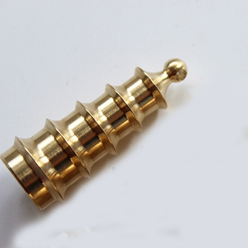 Hot Solid Brass Pagoda Keychain Pendants Bead Necklace Zipper Head Car DIY EDC