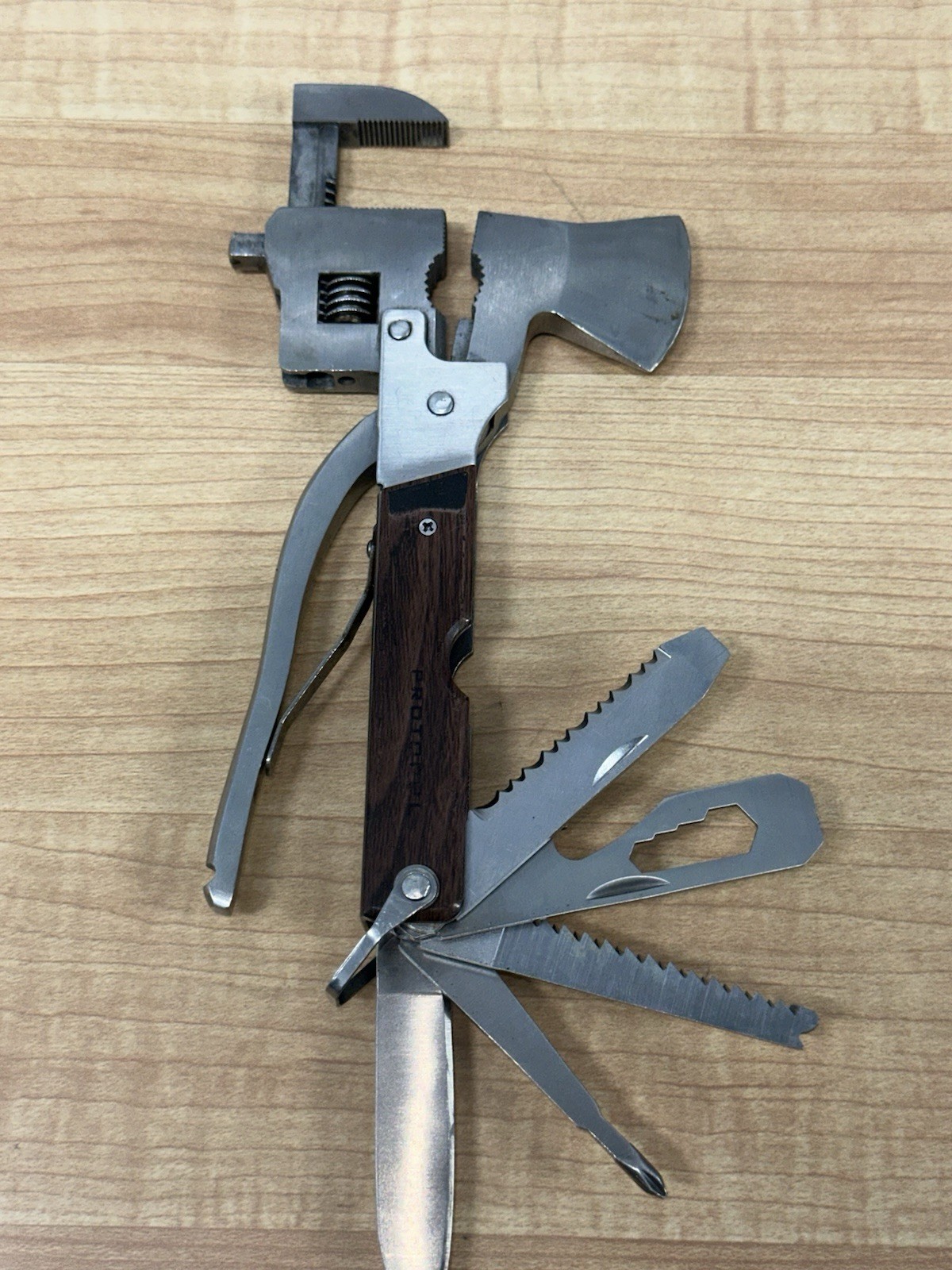 Multi Tools Purpose Camping Emergency Survival Axe Hatchet Hammer Gear Kit Set