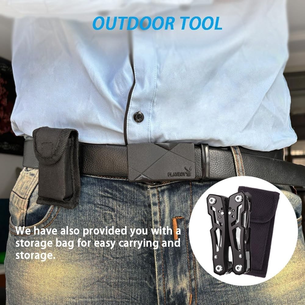 Compact Stainless Steel Multitool Pliers – Ultimate Gift for Dads & Adventurers