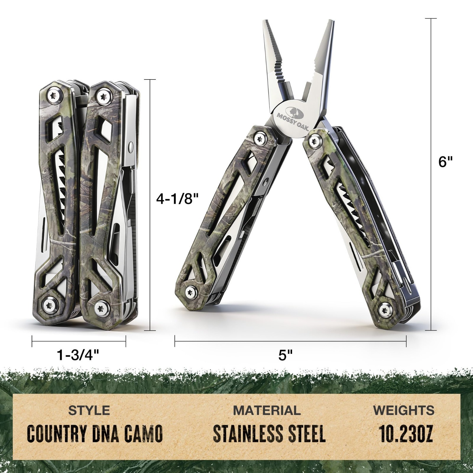 22-in-1 Stainless Steel Multitool with Pliers, Screwdriver, Knife & Sheath – Ide
