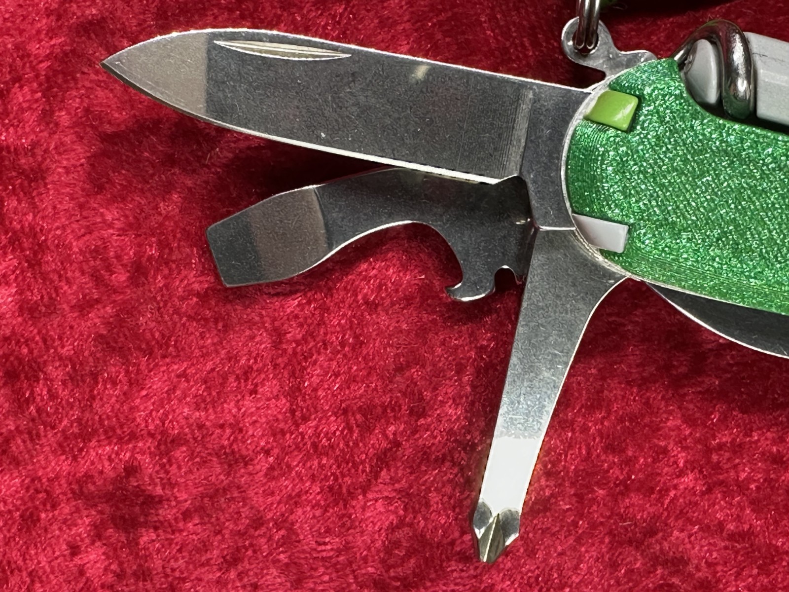 Victorinox Spartan Lite Green 3D Printed Scales Swiss Army Knife w/Sheath (664)