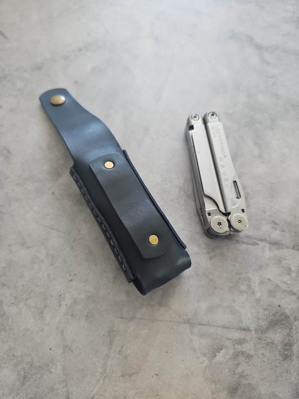 Leatherman wave Or Wave+ leather sheath handmade. Sheath only.