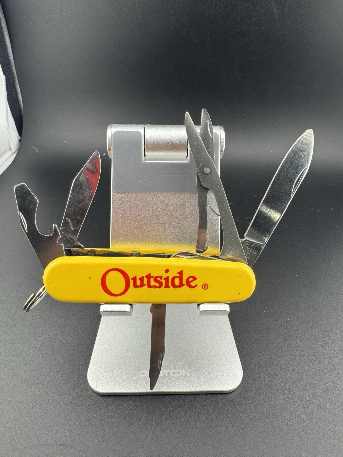Outside Multi Tool Folding Knife, Scissors, Opener, Corkscrew, Made in Japan