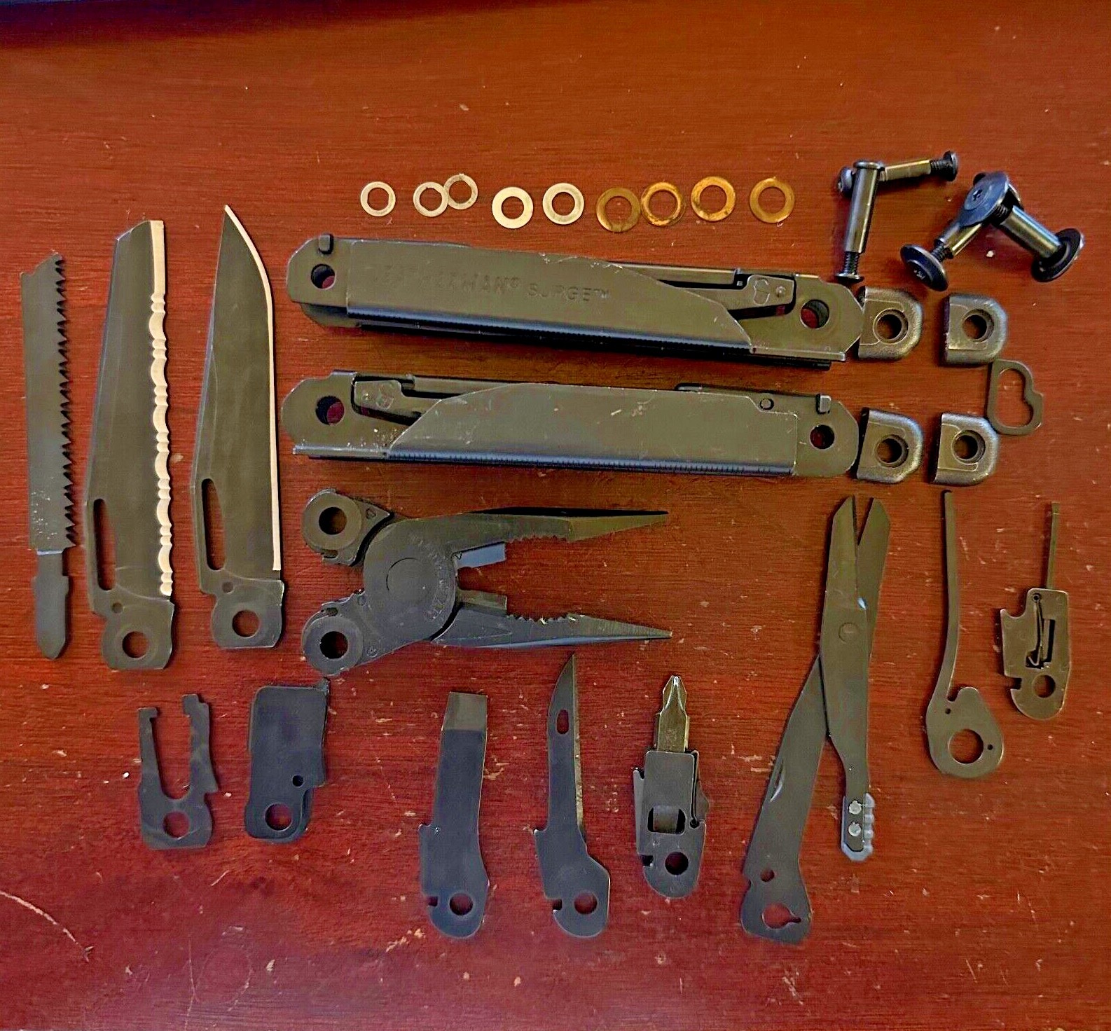 Parts from Leatherman GEN 1 BLACK OXIDE Surge: One (1) Part for repairs mods