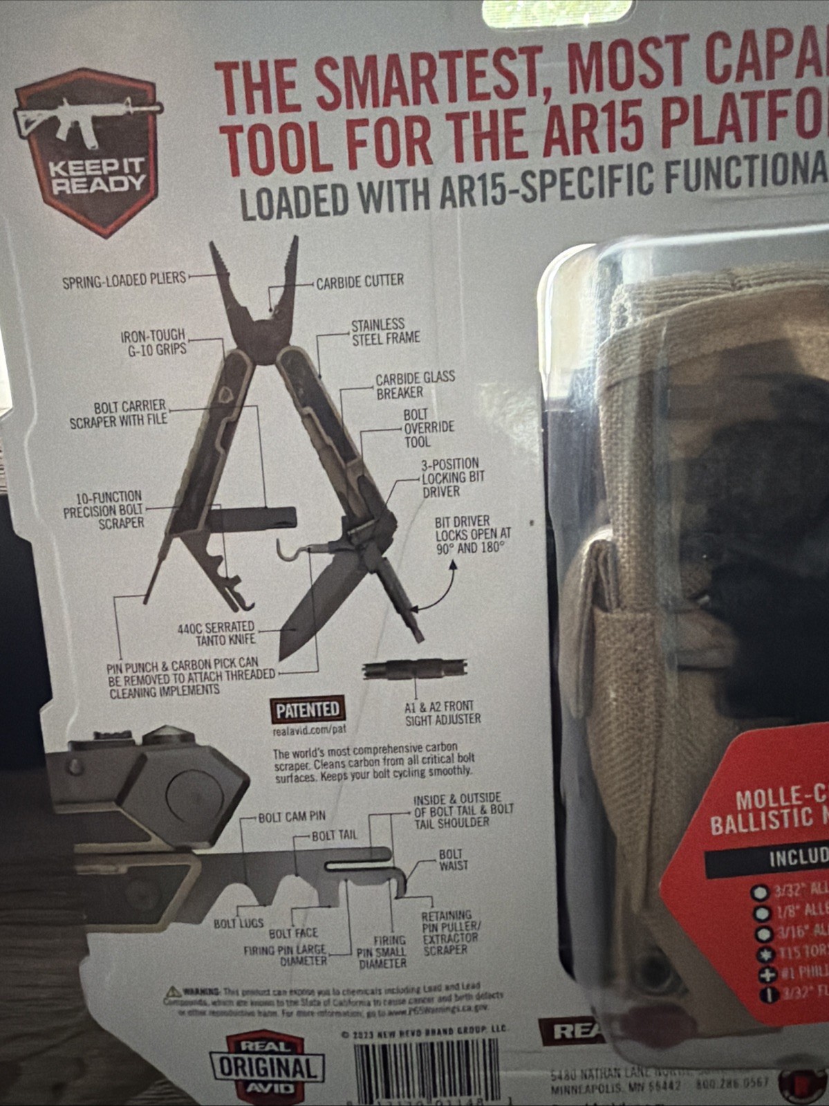 AR-15 Real Avid Multi Tool with Sheath New In Package