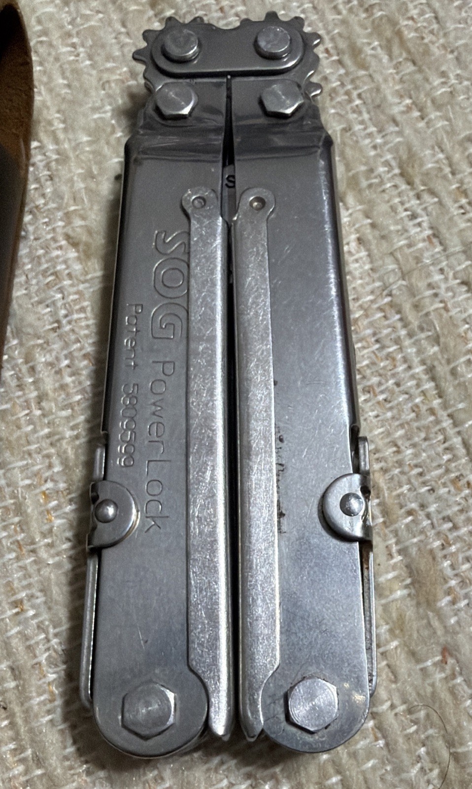 SOG PowerLock Pliers Multi Tool w/ Leather Sheath… FREE S&H!