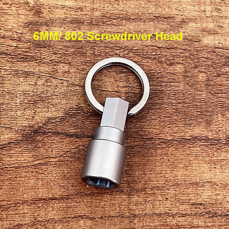 Titanium Alloy Magnet Quick Buckle Detach EDC Keychain w/ Key Ring