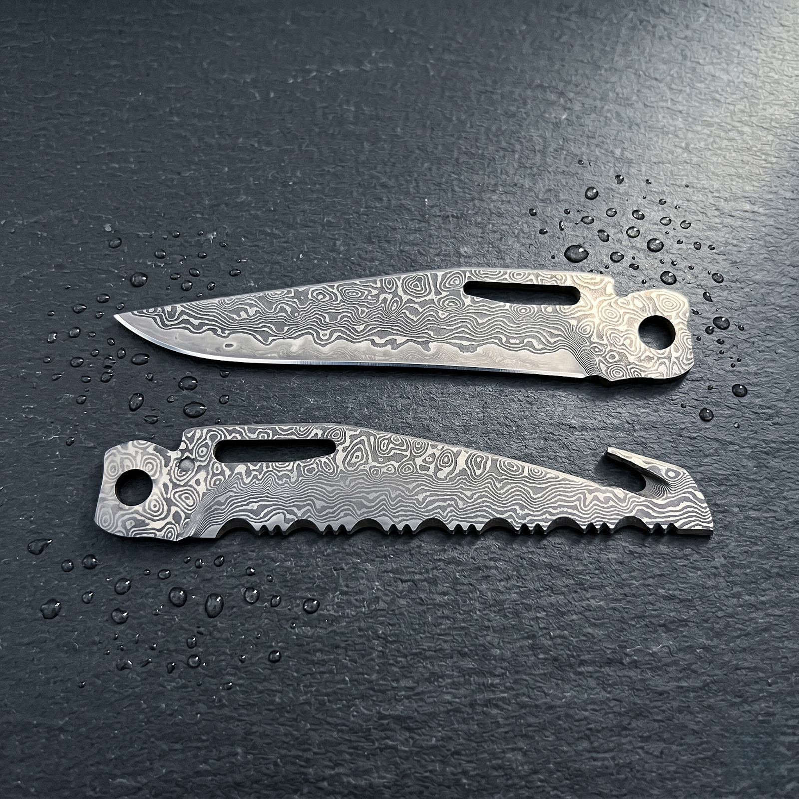 2-in-1 VG10 Damascus Main & Saw Blade – For Leatherman CHARGE TTI/WAVE | HRC60+