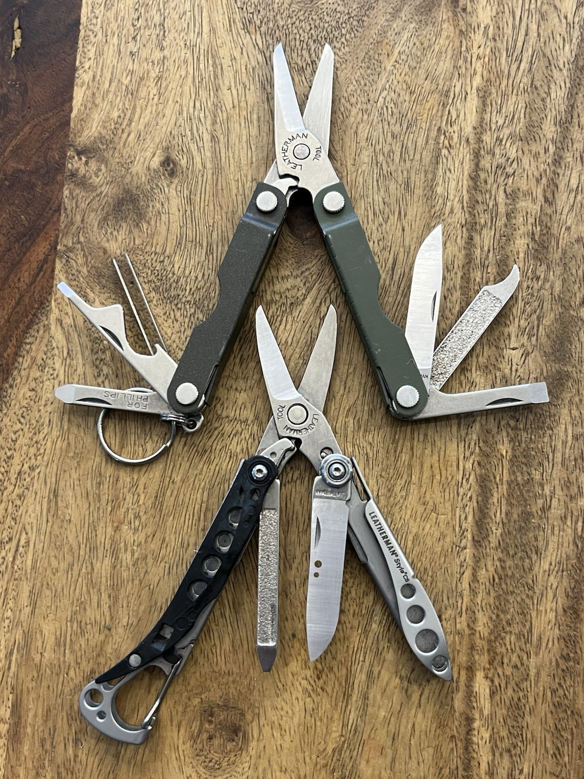 Retired Leatherman Style CS & MICRA Multi Tool Knife Excellent Cond. (Lot Of 2)