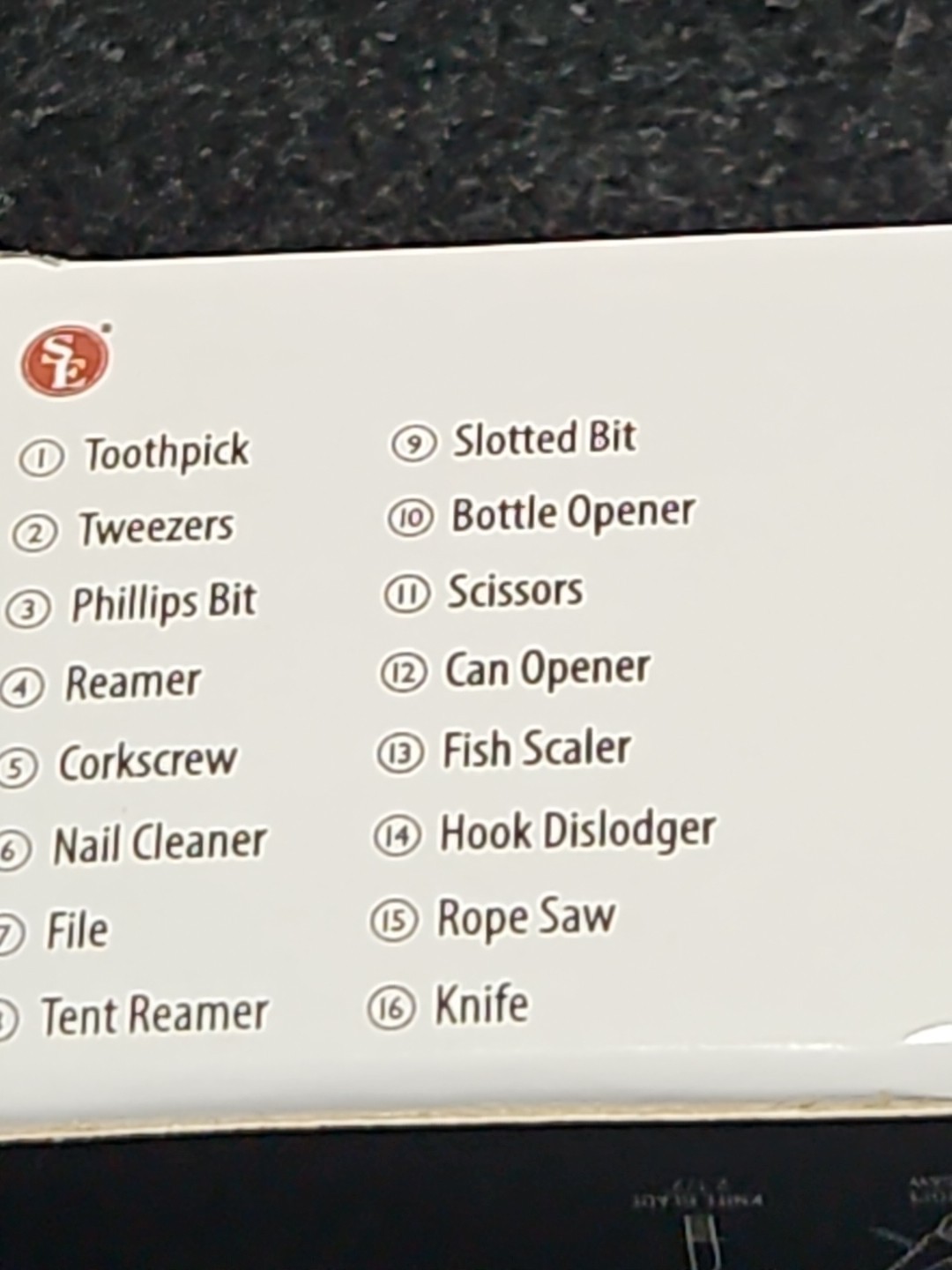 SE 16-in-1 Stainless Steel Pocket Knife Tool for Camping
