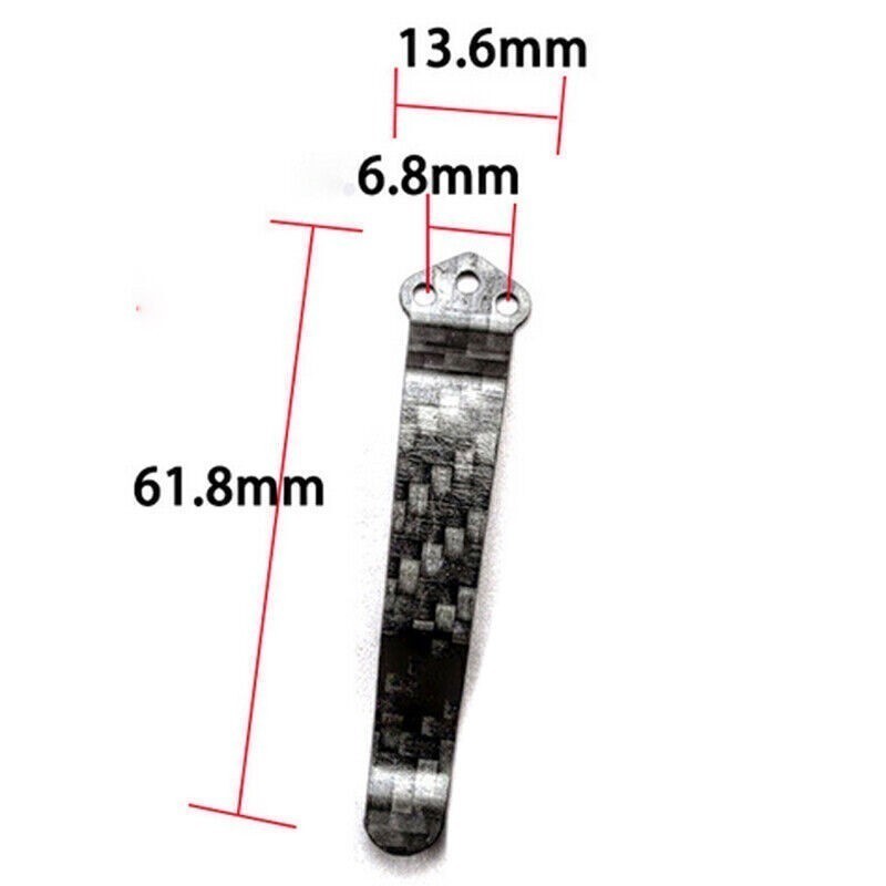Carbon Fiber Pocket Back Clip for Spyderco C81 Paramilitary 2 C223 C11 C10 Knife