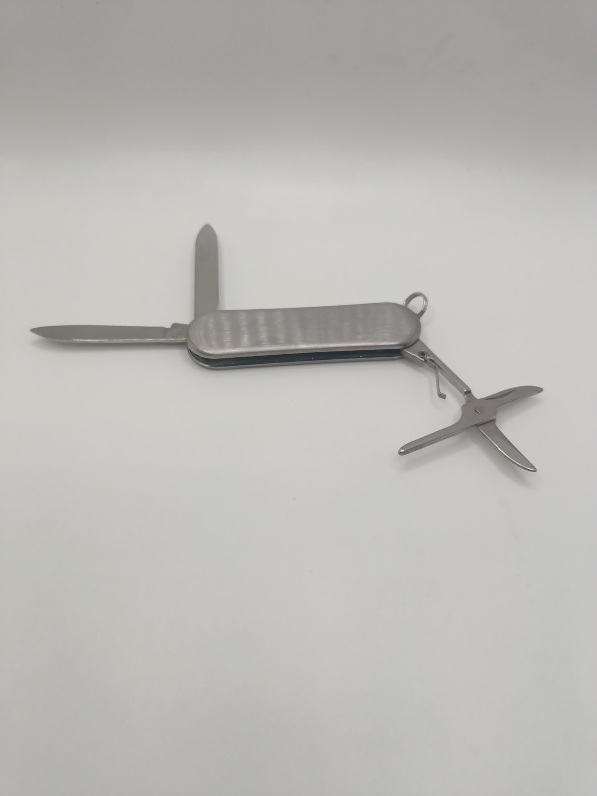 Carolina Knife & Tool Basic Stainless Steel Key Chain Tool Scissors/2 Blades NIB