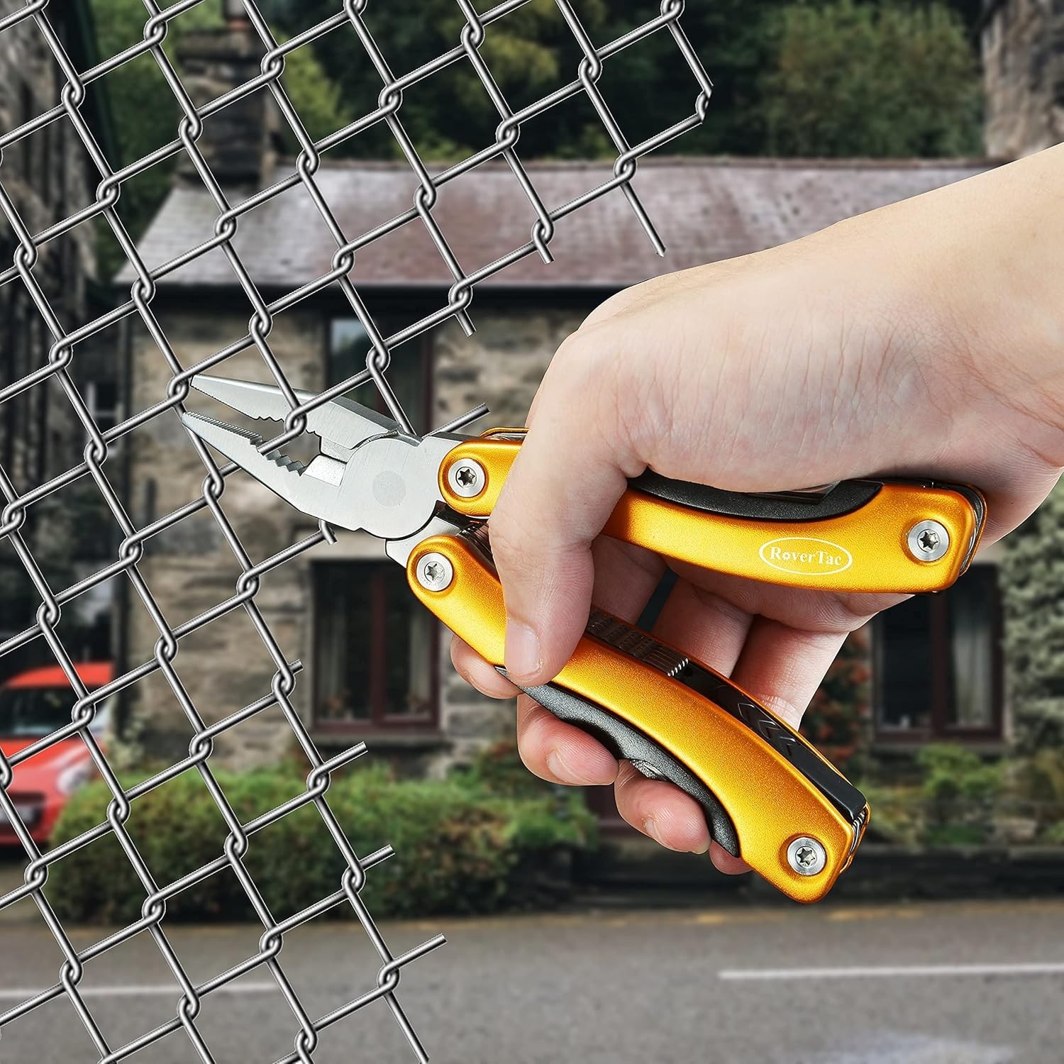 RoverTac 14 In 1 Multitool Pliers Knife Screwdriver Bottle Opener Saw Camp Fish
