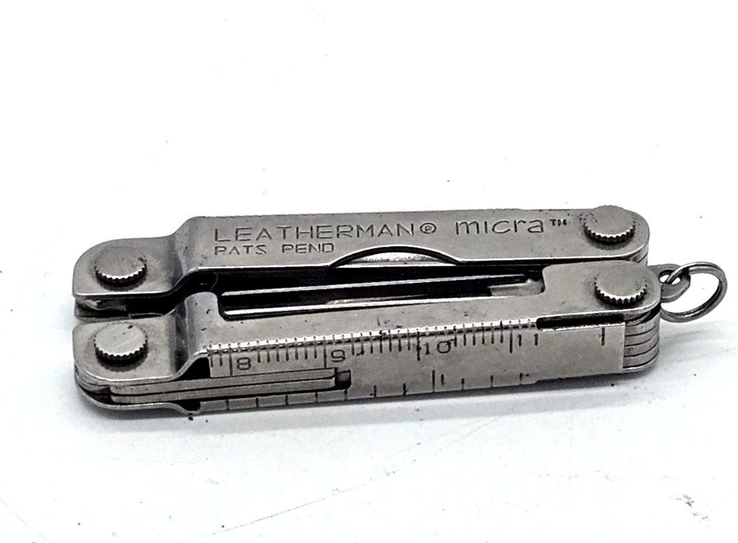 Mini Multitool Leatherman Micra Knife Scissor Tweezer Screwdriver Can Opener
