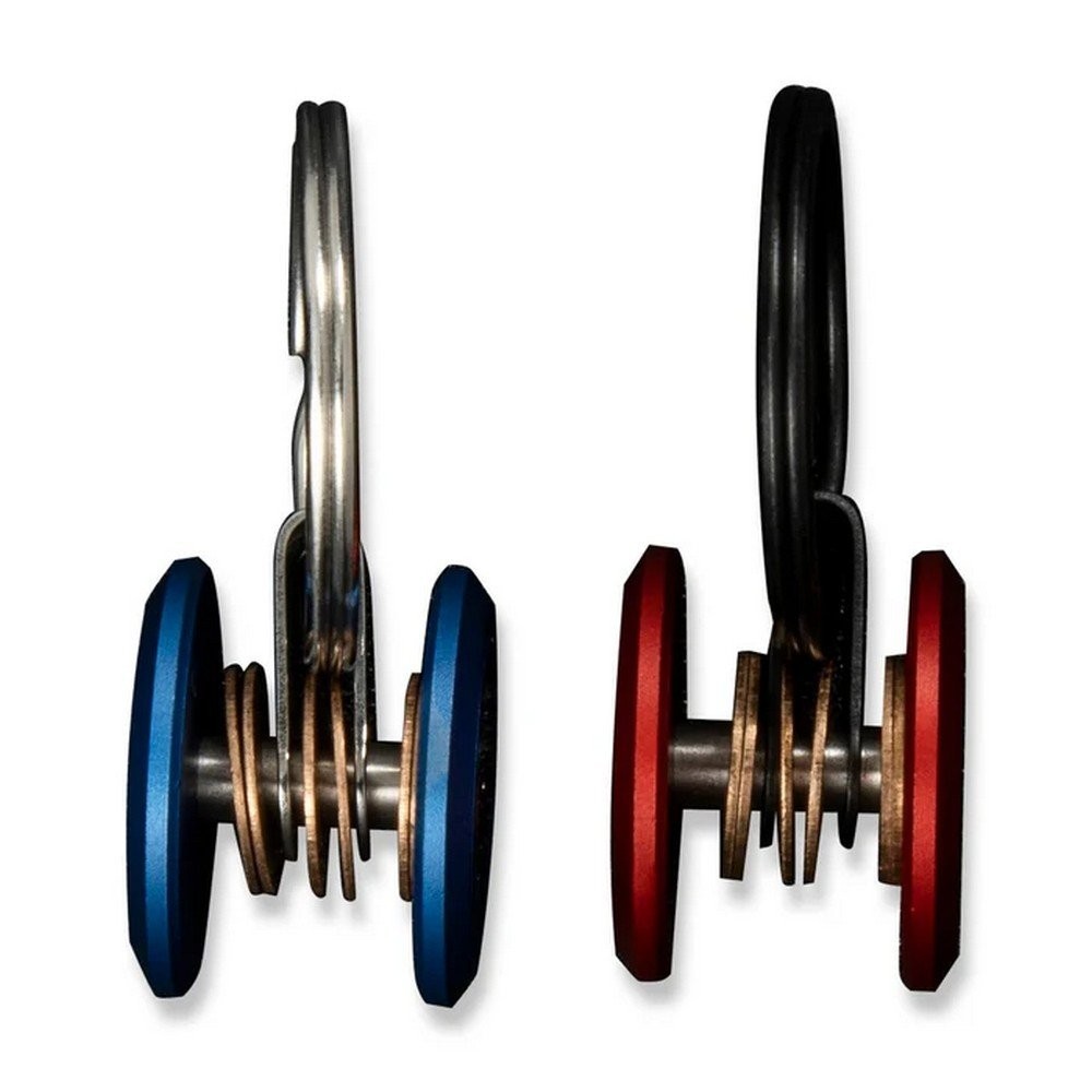 Civivi KeyCoin Red/Blue Bronze Washers Pivot Lengths Stainless Aluminum C23056-3