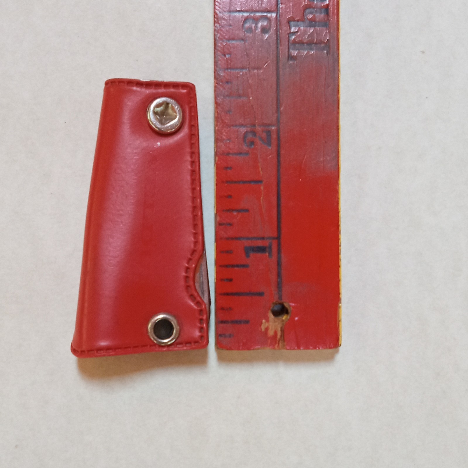 3-in-1 Pocket Multi-Tool Knife Nail File Bottle Opener 2in Blade Red Case