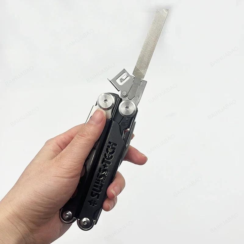 Swiss Tech 37-in-1 Multitool Pliers Folding Edc Scissors Survival Hand Tool