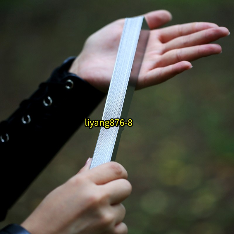 Stainless Steel Metal Folding Fan Portable Martial Art Kung Fu Tai Chi Fan Toy