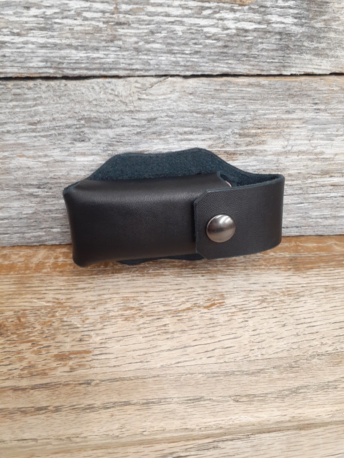 Black Horizontal Leather Sheath for Leatherman Surge USA Handcrafted