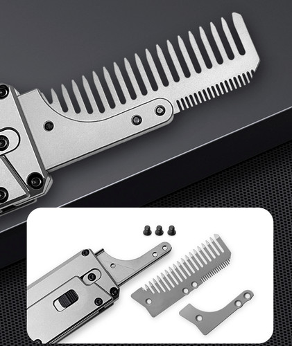 Titanium Alloy Pocket Folded Health Comb Combing Hair Outdoor EDC Multi Tools