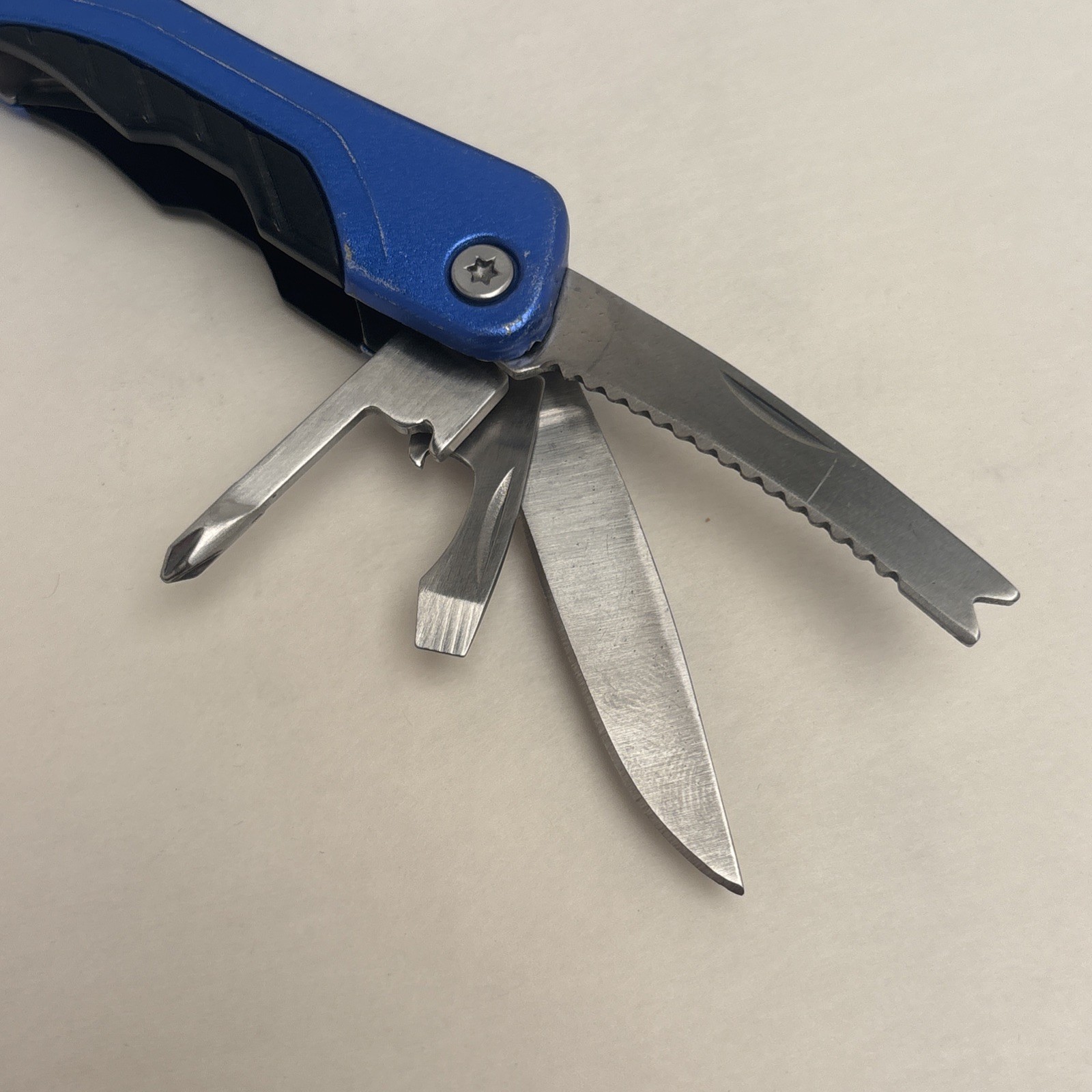 PT Multitool Pliers Spring-Loaded Pocket- Sized Blue Camp Hunt Fish Survival