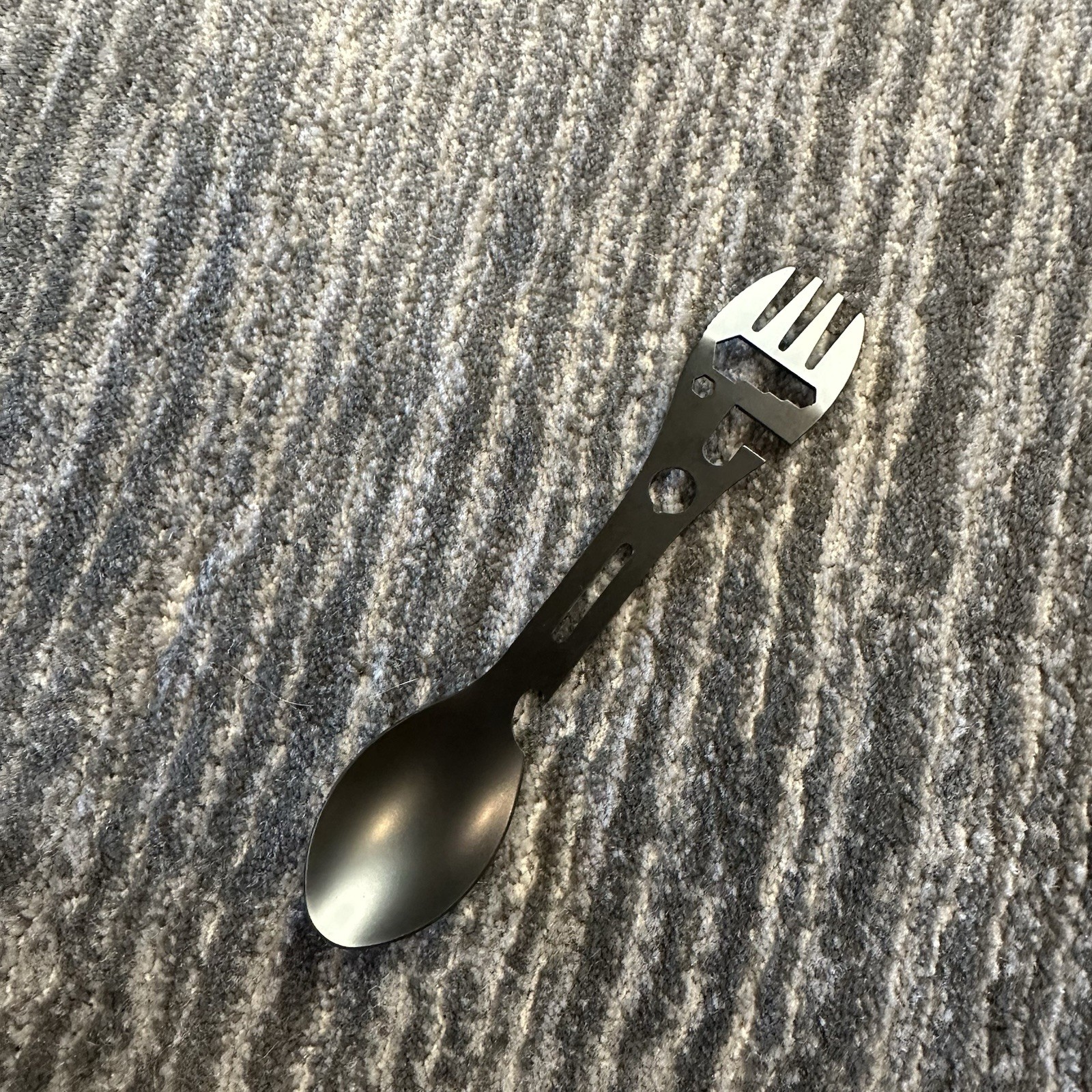 Stainless Steel Spork 10 in 1 Camping Utensil Knife Spoon Fork Bottle Can Opener