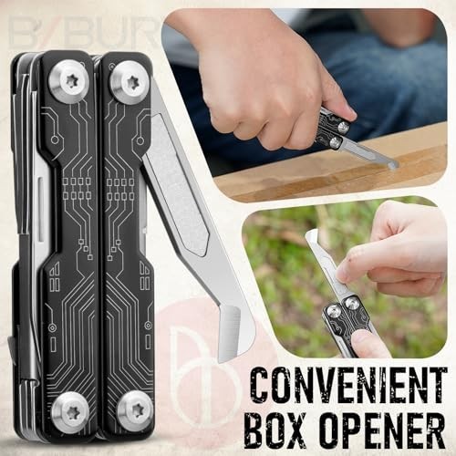 9 in 1 Mini Multitool Scissors Keychain Stainless Steel EDC Pocket Knife