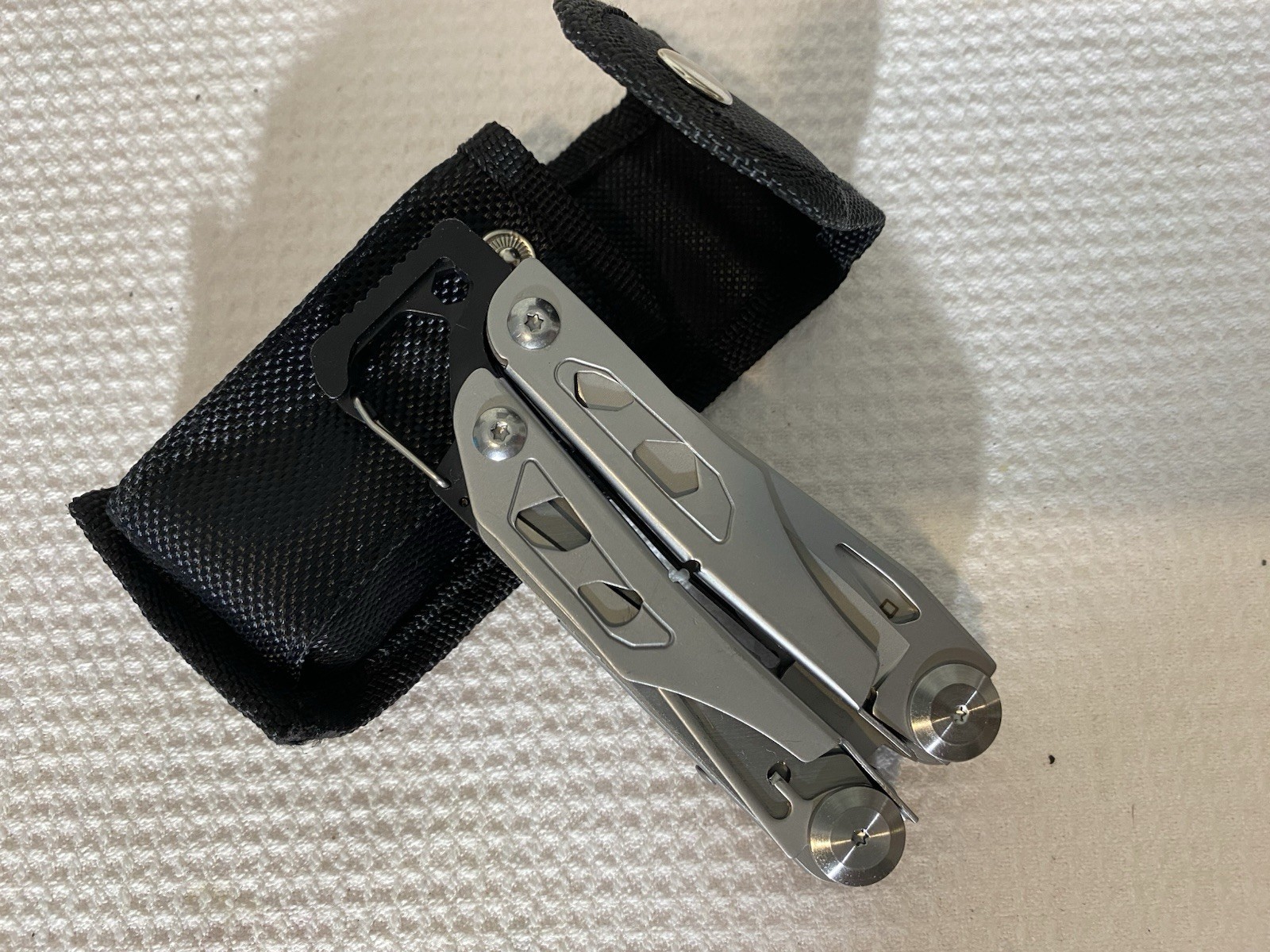 Silver Stainless Steel 13 In 1 Multi-Tool, Plier, Knife, Screwdrivers