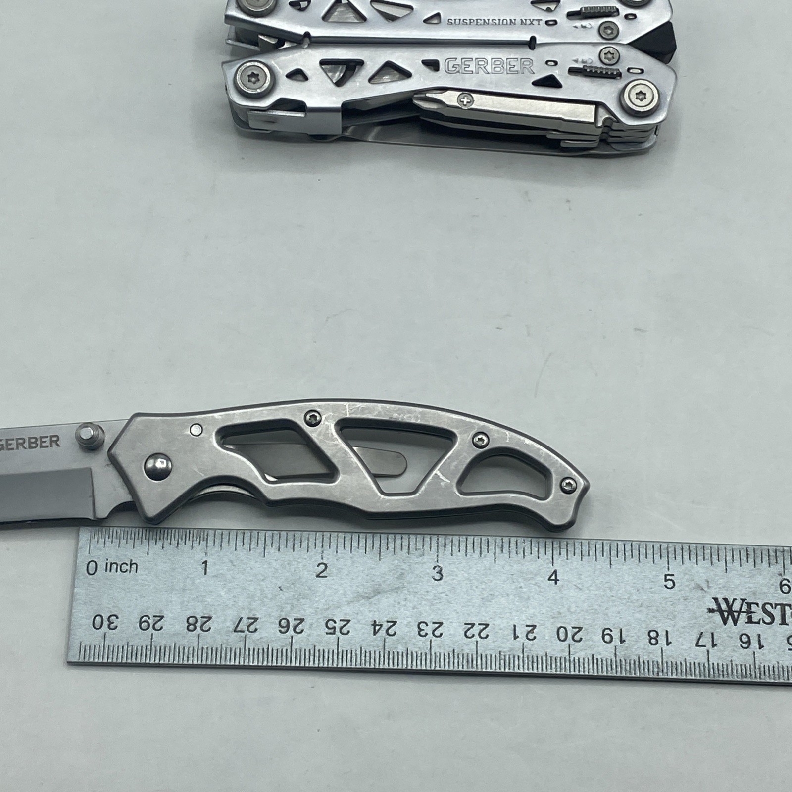Gerber Suspension NXT & Paraframe I Knife Combo – Silver