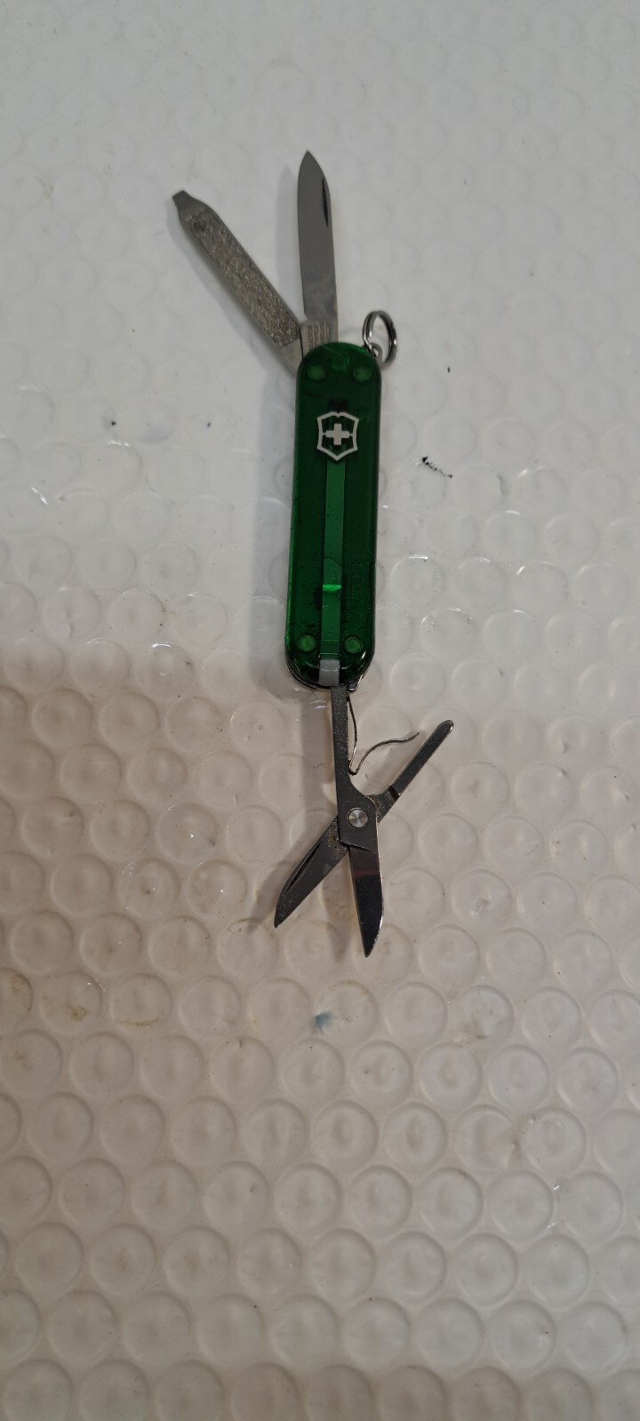 VICTORINOX CLASSIC SD 58MM SWISS ARMY KNIFE POCKET KEYCHAIN TRANSLUCENT GREEN