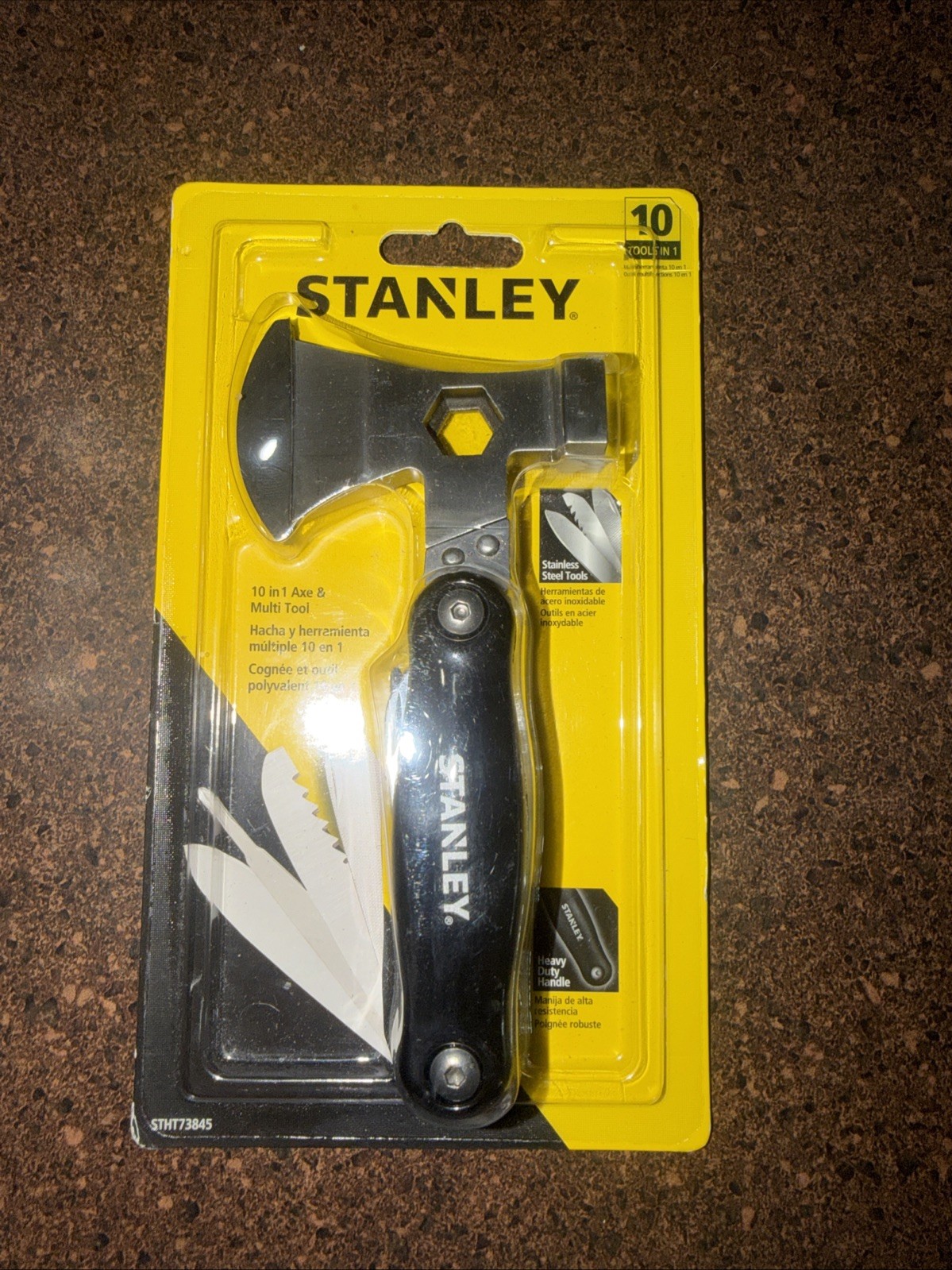 Stanley 10 in 1 Axe & Multi Tool Hatchet Hammer Knife Camping Tool BRAND NEW