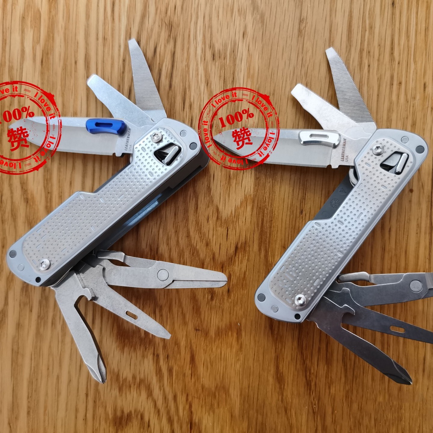 Aluminum Alloy Thumb Grip Easy open push button For Leatherman T2 T4