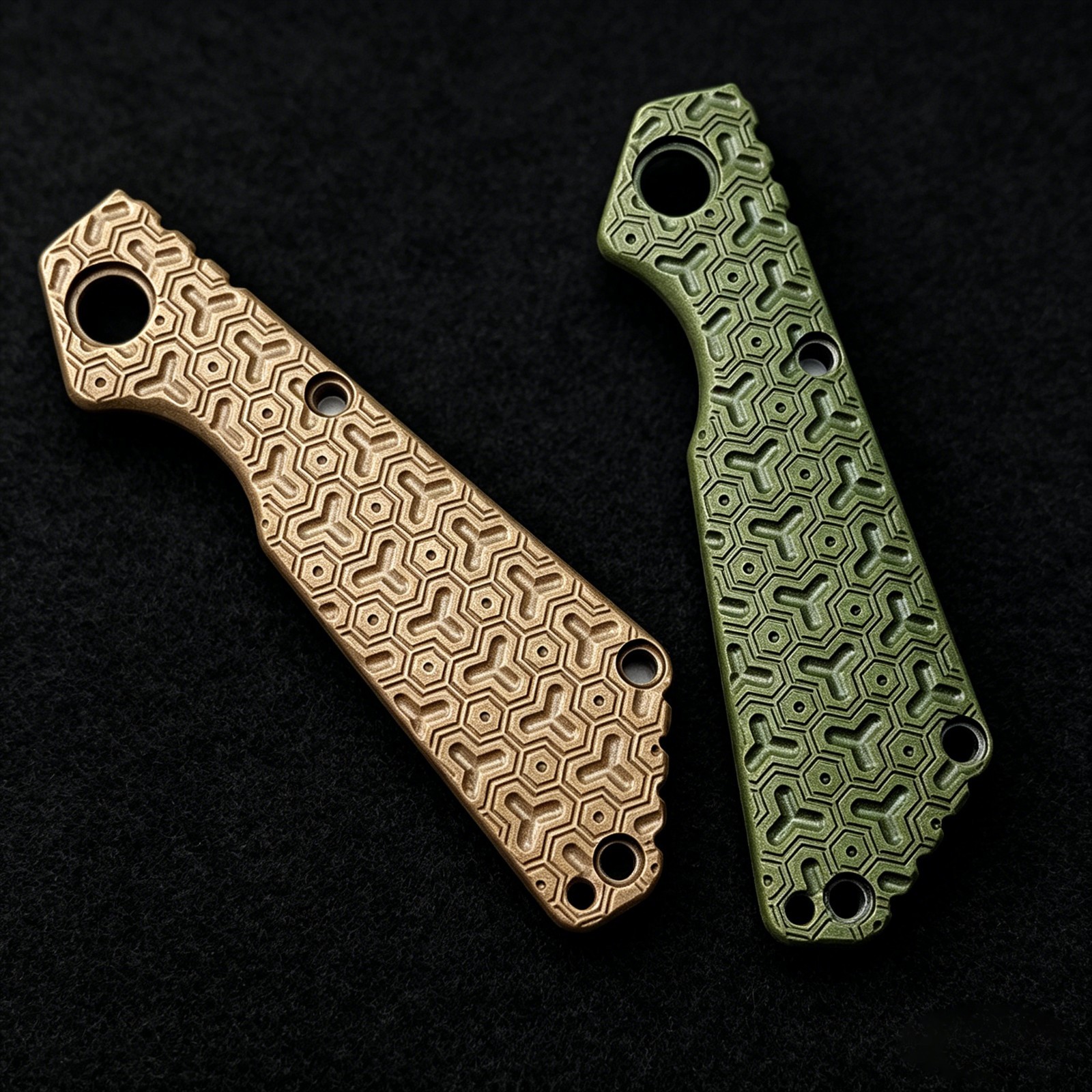 Textured CNC G10 Handle Scale–Fits Strider SnG | Precision-Machined Replacement