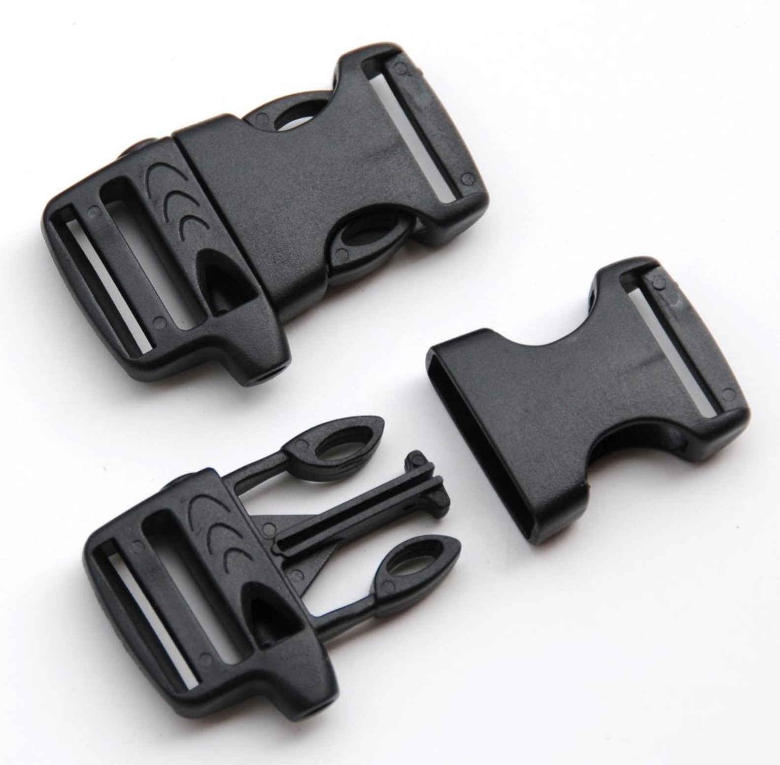 20mm Quick Side Release Buckle Survival Whistle Paracord Belt Strap (No Flint)