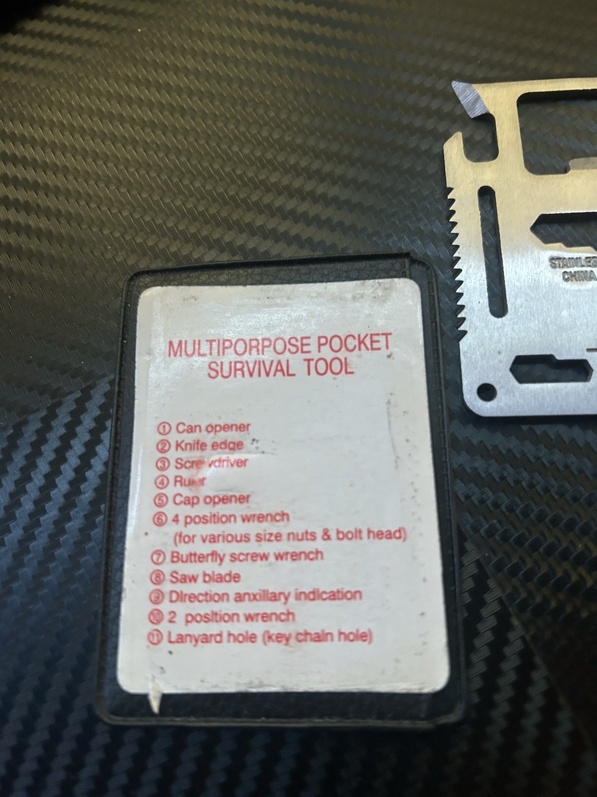 Survival Tool/ Knife – Multifunctional