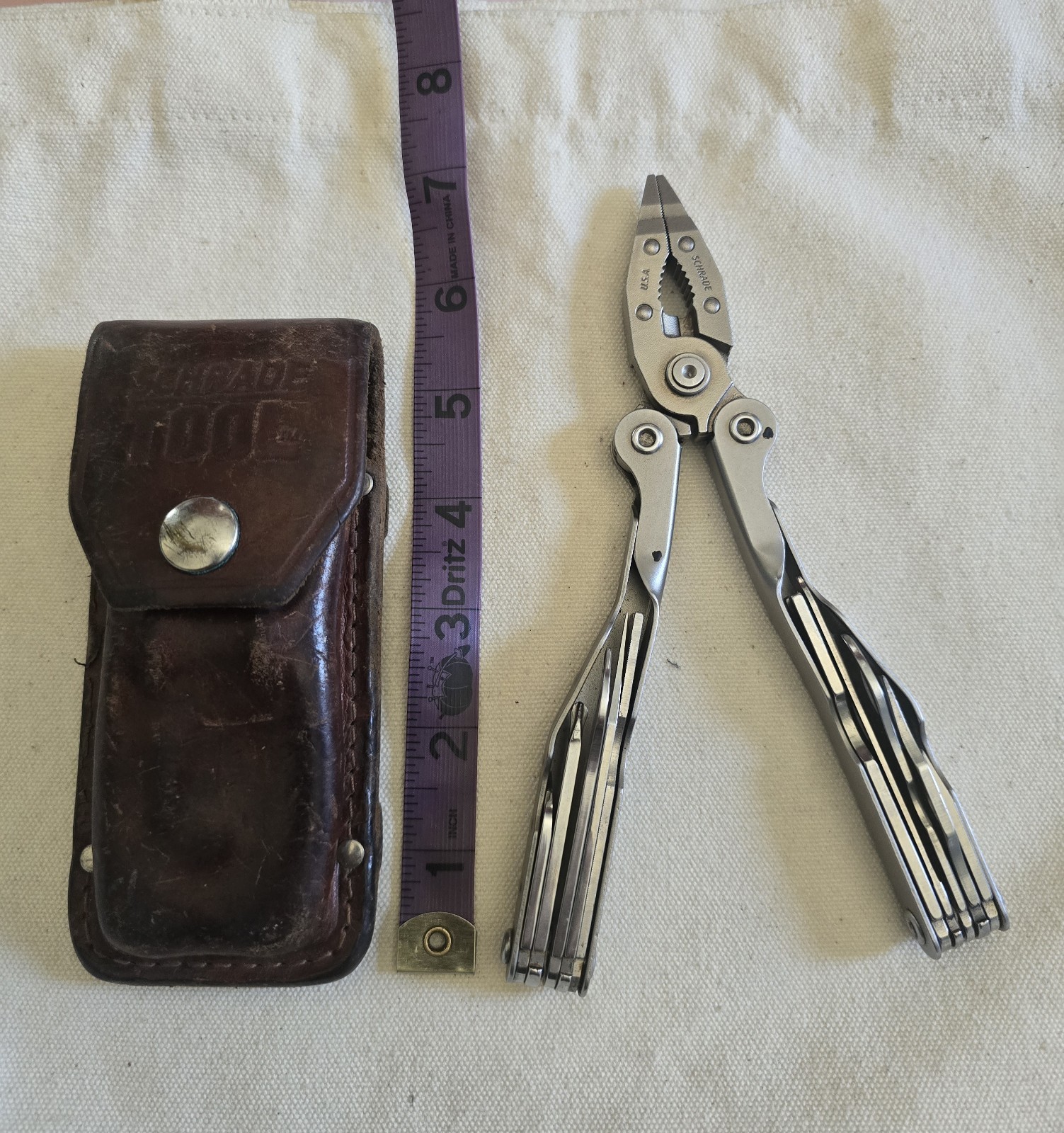 Schrade Tough Tool Sheath & Multi Tools/knives Pliers Made In USA