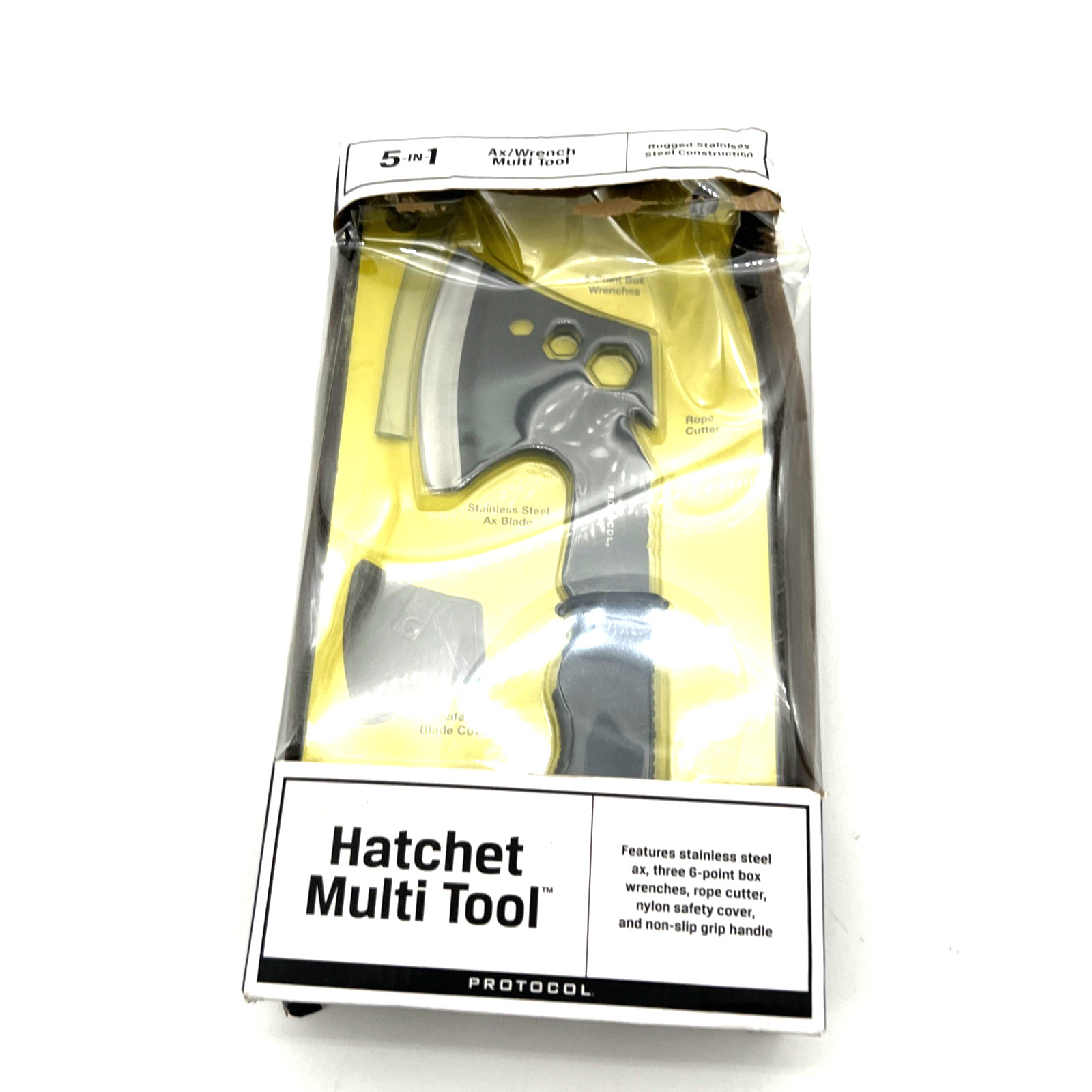 Protocol 5-in-1 Hatchet Multi-Tool Black Ax/Wrench Stainless steel