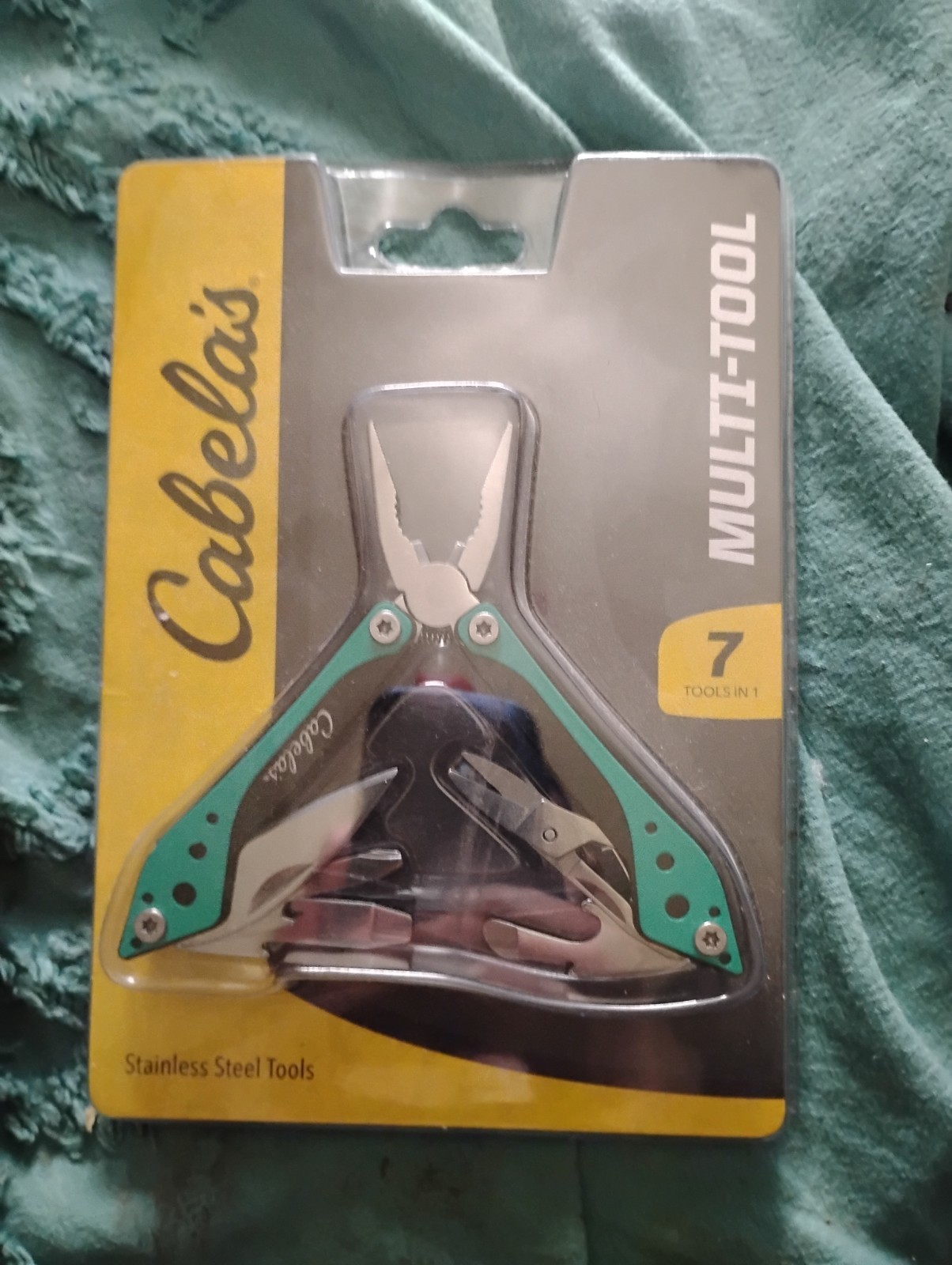2X Cabelas’s 7-1 Tool Gray Multi-Tool NEW (ONE GREEN & ONE BLACK)