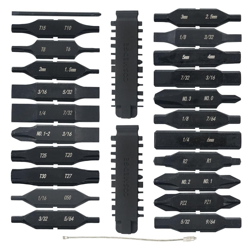22PC Flat Bit Kit Set for Leatherman, Replacement Double-Ended Flat Screwdriv…