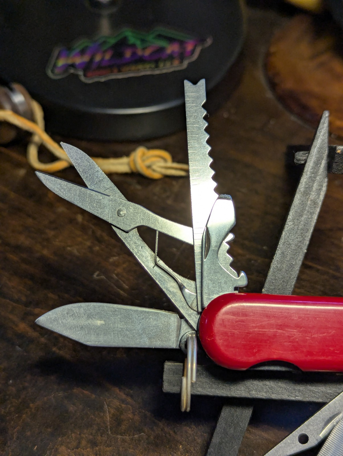 10-Tool Multi-Tool Pocket Knife Vintage Stainless Steel Japan Red (Missing 11th)