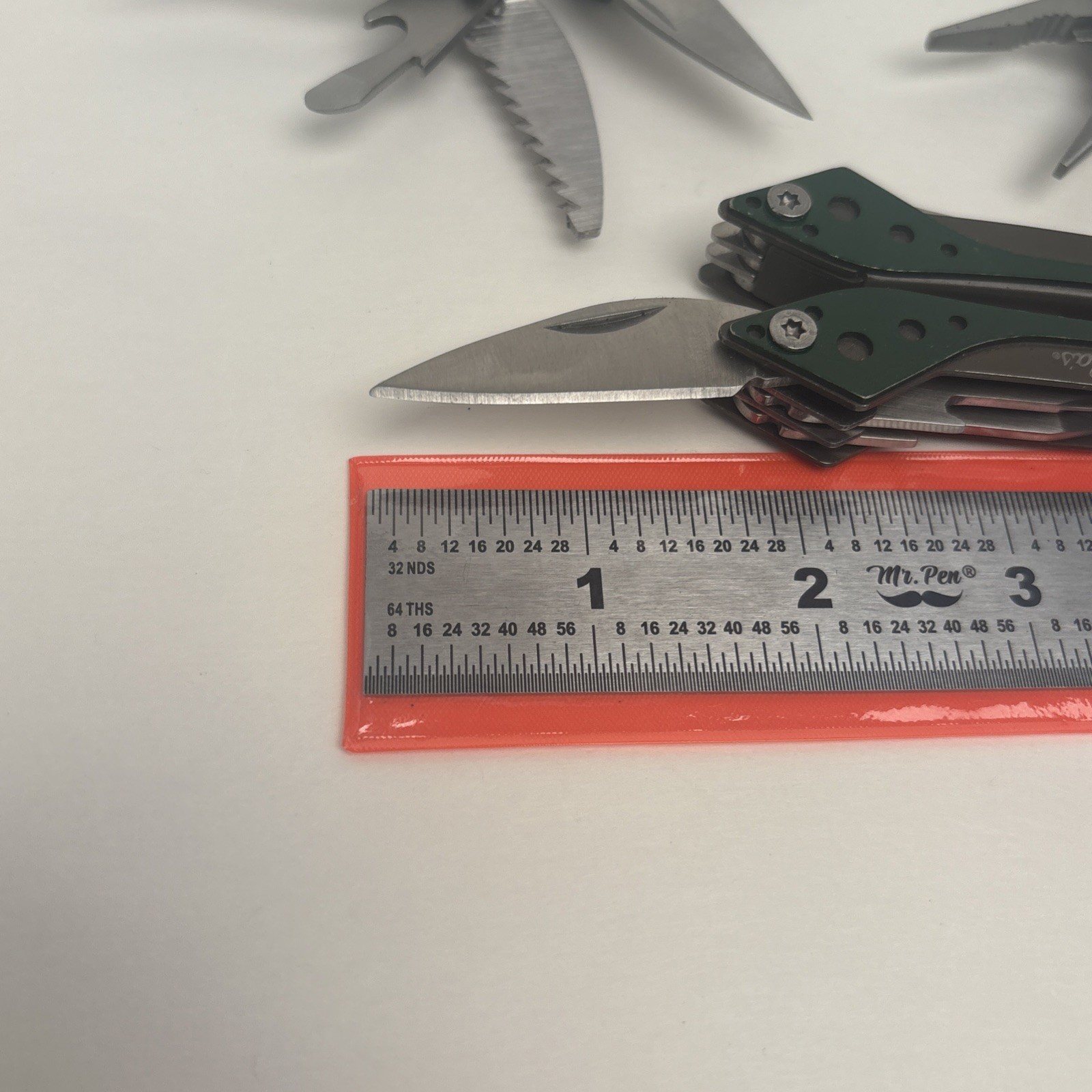 LOT of 3 Cabela/Pursuit Green 7-in-1 Small Multi-Tool Camp Hike Fish Hunt