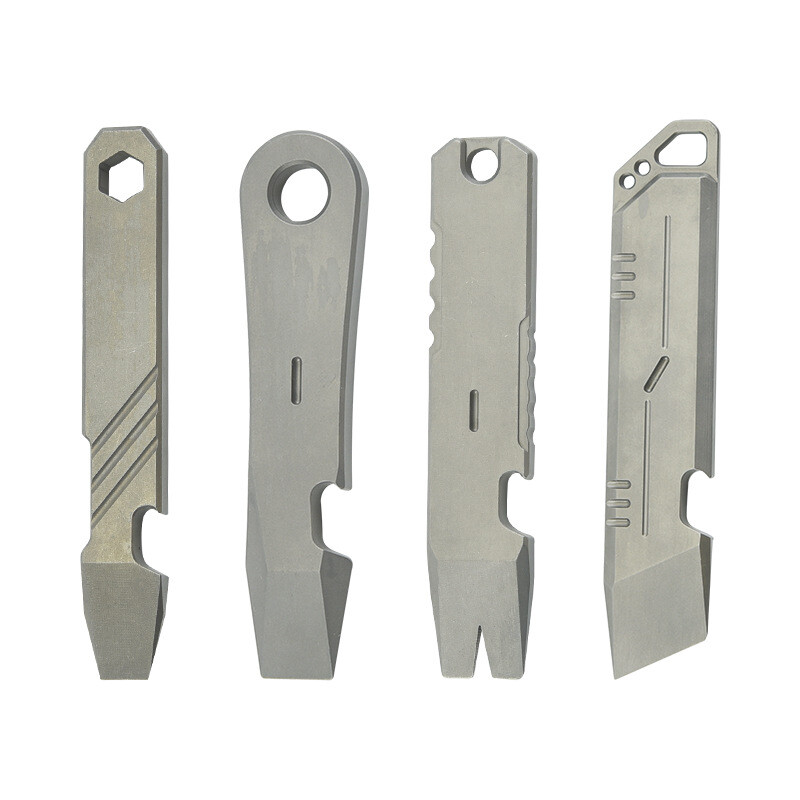 1PCS Titanium Alloy Pry Bar EDC Pocket Crowbar Bottle Opener Multi Tools Outdoor
