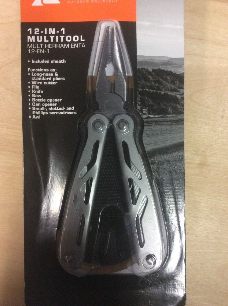 Ozark Trail 12-in-1 Multi Tool Heavy Duty w/Case Pliers Knife Saw Wire Cutter