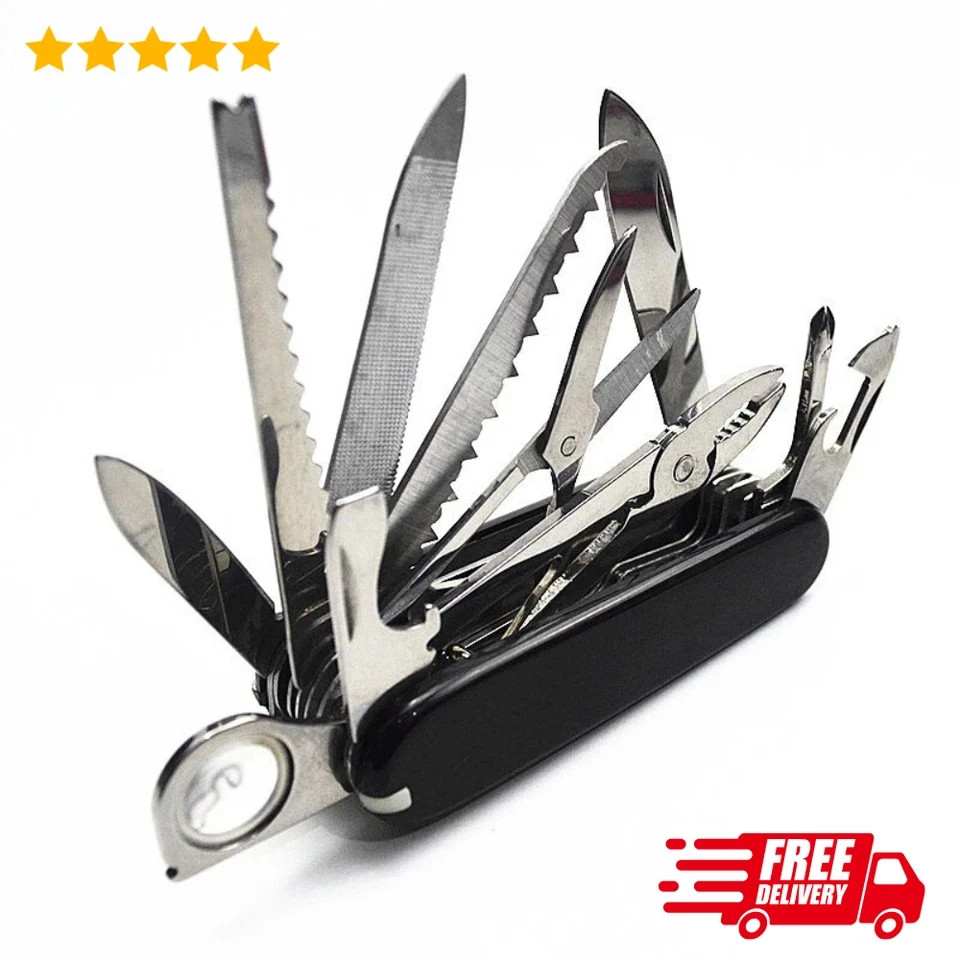 Portable Pocket Outdoor Camping Multi-Purpose Tool Knife Function Knife US